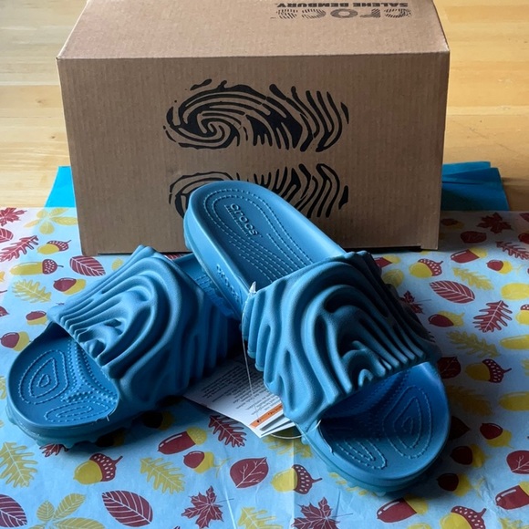 💙 SALEHE BEMBURY X CROCS THE POLLEX SLIDE  💙 NWT 💙 - Picture 12 of 16